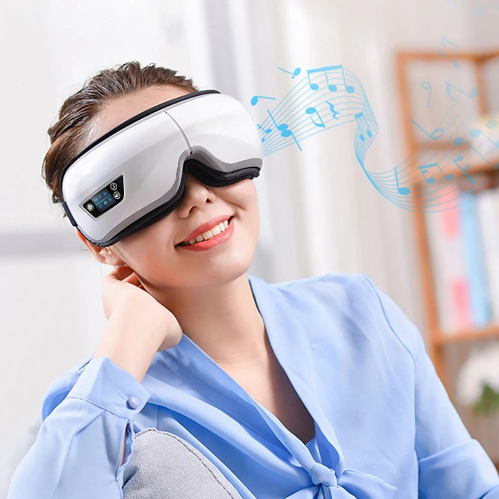 Smart Portable Vibration Eye Massager Airbag Compress Eye Care Tool Bluetooth Music Eye Massage Eye Relax Fatigue Sleepping Mask