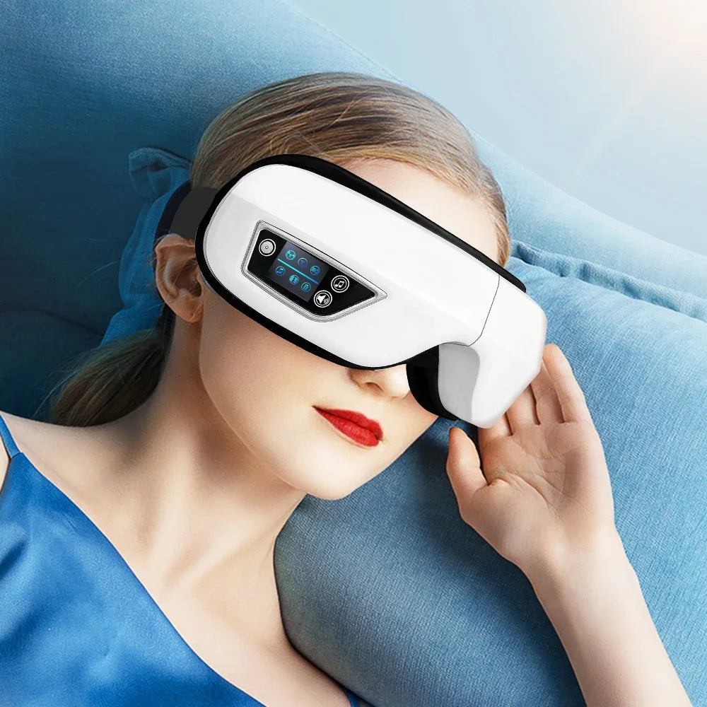 Smart Portable Vibration Eye Massager Airbag Compress Eye Care Tool Bluetooth Music Eye Massage Eye Relax Fatigue Sleepping Mask