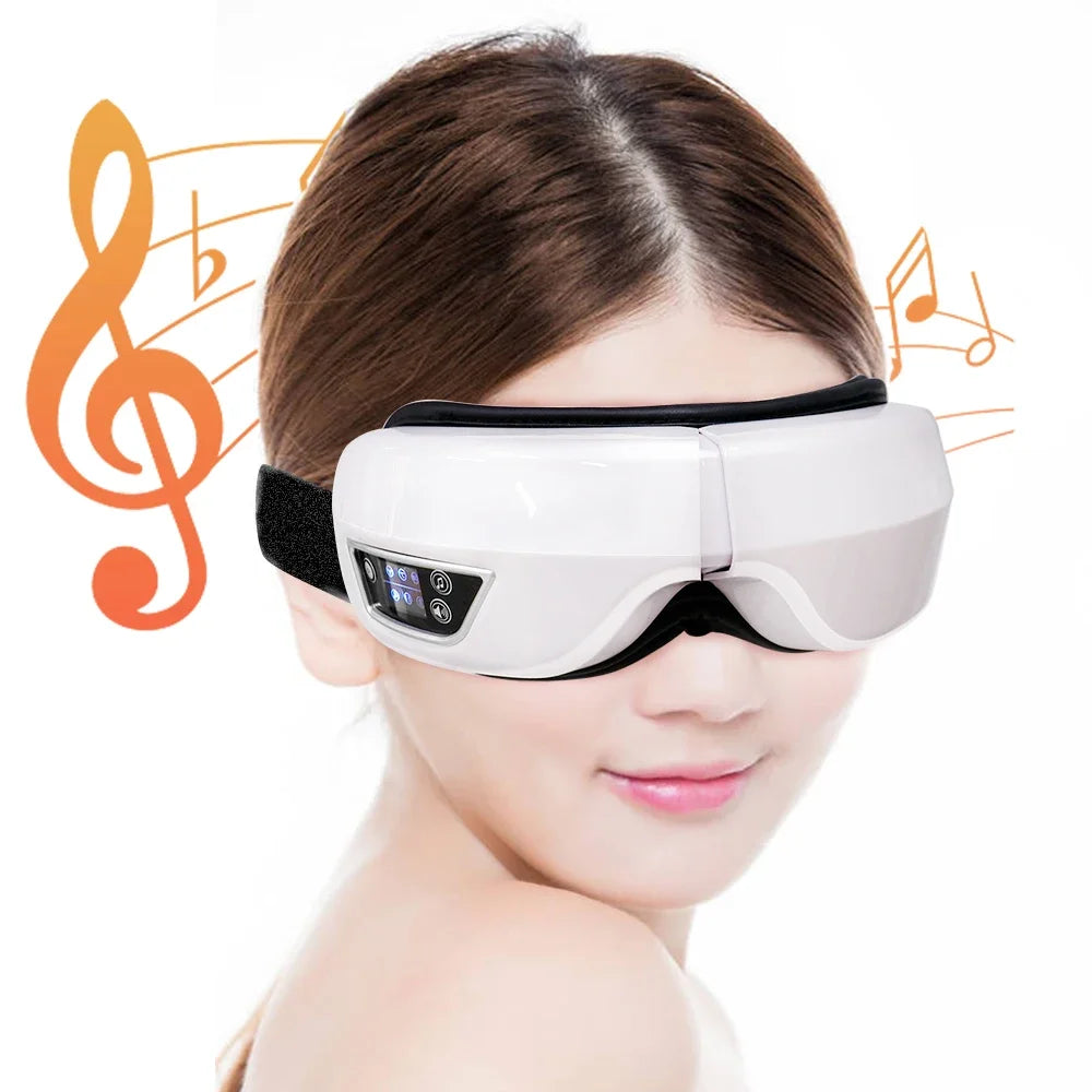 Smart Portable Vibration Eye Massager Airbag Compress Eye Care Tool Bluetooth Music Eye Massage Eye Relax Fatigue Sleepping Mask