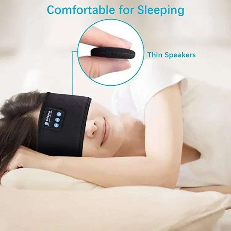 Sleep Mask Bluetooth Sleeping Headphones Headband Thin Soft Elastic Comfortable Wireless Music Headset Eye Mask For Side Sleeper