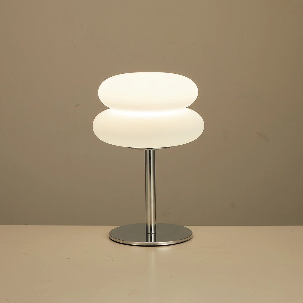 Bedroom bedside lamp creamy style table lamp USB plug tri color dimming living room study atmosphere light